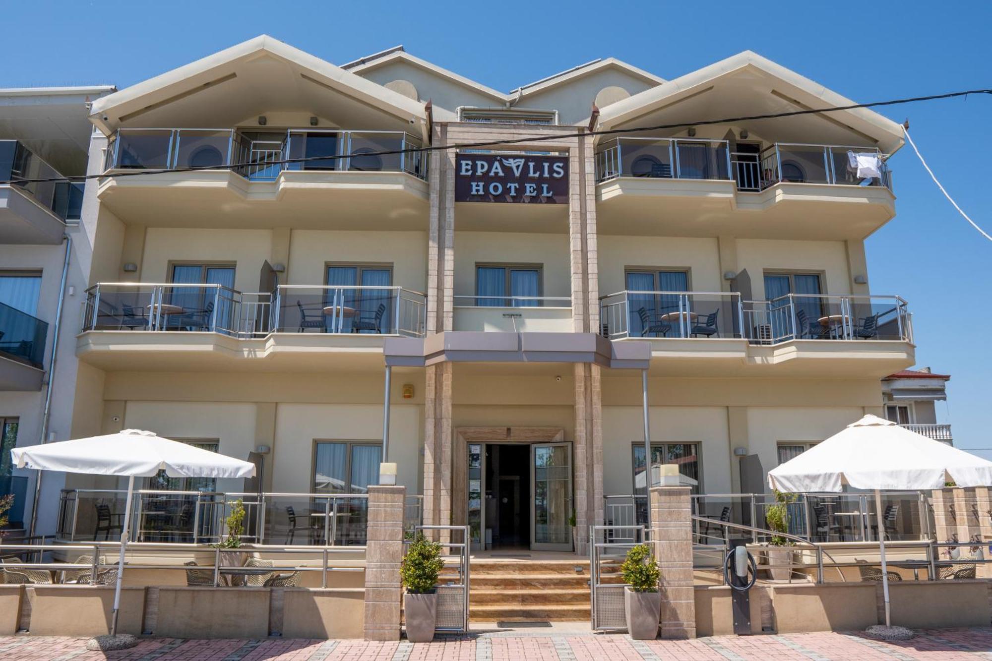 Hotel Epavlis Eleftheriadi Paralía Eksteriør bilde